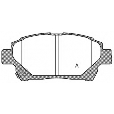 BPA0971.12 OPEN PARTS Комплект тормозных колодок, дисковый тормоз