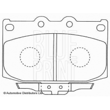 ADM54229 BLUE PRINT Комплект тормозных колодок, дисковый тормоз