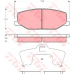 GDB3210 TRW Комплект тормозных колодок, дисковый тормоз