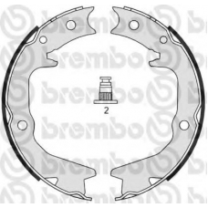 S 54 519 BREMBO Комплект тормозных колодок, стояночная тормозная с