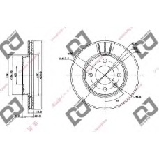 BD1978 DJ PARTS Тормозной диск