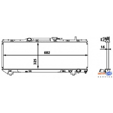 8MK 376 718-371 HELLA Радиатор, охлаждение двигателя