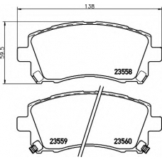 8DB 355 017-291 HELLA Комплект тормозных колодок, дисковый тормоз