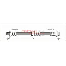 4110090 METZGER Тормозной шланг