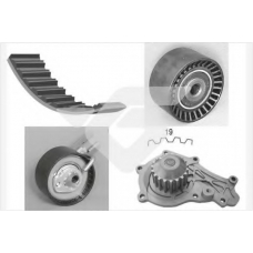 KH 190WP64 HUTCHINSON Водяной насос + комплект зубчатого ремня