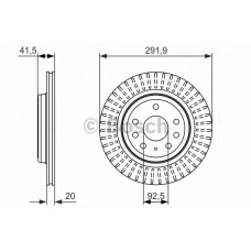 0 986 479 950 BOSCH Тормозной диск