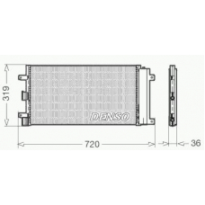 DCN09042 DENSO Конденсатор, кондиционер