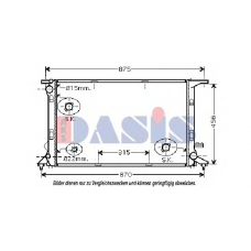 480024N AKS DASIS Радиатор, охлаждение двигателя