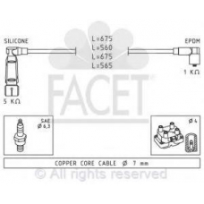 4.8639 FACET Ккомплект проводов зажигания