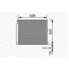 350203684000 MAGNETI MARELLI Конденсатор, кондиционер