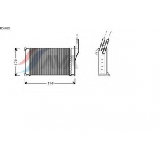 FD6093 AVA Теплообменник, отопление салона