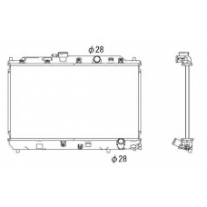 53287 NRF Радиатор, охлаждение двигателя