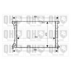 QER2080 QUINTON HAZELL Радиатор, охлаждение двигателя