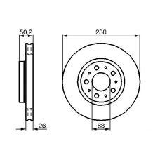 0 986 478 603 BOSCH Тормозной диск