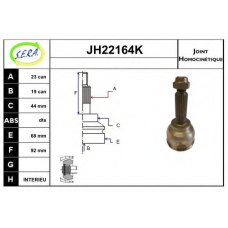 JH22164K SERA Шарнирный комплект, приводной вал