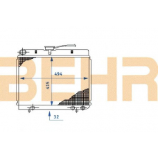 2108110 BEHR Radiator