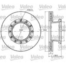 187069 VALEO Тормозной диск
