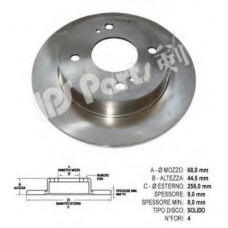 IBP-1016 IPS Parts Тормозной диск