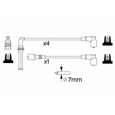 0 986 356 876 BOSCH Комплект проводов зажигания