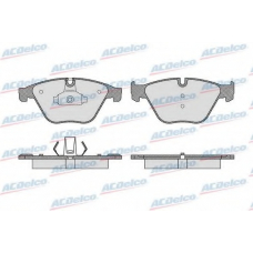 AC0581619D AC Delco Комплект тормозных колодок, дисковый тормоз