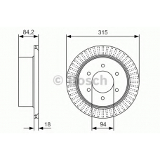 0 986 479 C32 BOSCH Тормозной диск