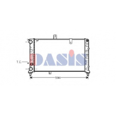 300360N AKS DASIS Радиатор, охлаждение двигателя