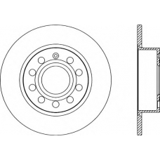 BDR2028.10 OPEN PARTS Тормозной диск