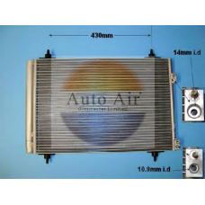 16-9928 AUTO AIR GLOUCESTER Конденсатор, кондиционер