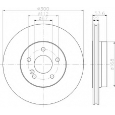 8DD 355 121-951 HELLA Тормозной диск