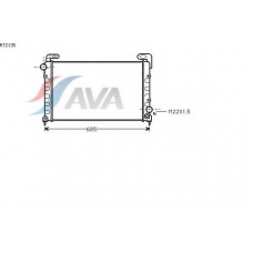 RT2135 AVA Радиатор, охлаждение двигателя