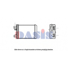119040N AKS DASIS Теплообменник, отопление салона