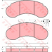 GDB950 TRW Комплект тормозных колодок, дисковый тормоз