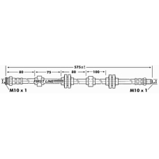 FBH6887 FIRST LINE Тормозной шланг