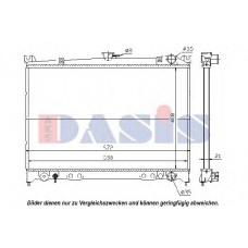 070006N AKS DASIS Радиатор, охлаждение двигателя