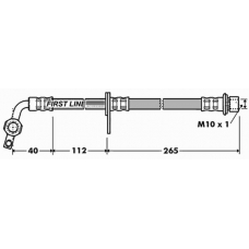 FBH7368 FIRST LINE Тормозной шланг