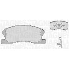 363916060209 MAGNETI MARELLI Комплект тормозных колодок, дисковый тормоз