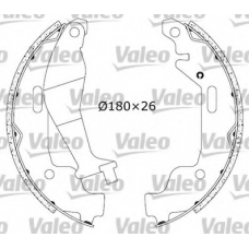 553870 VALEO Комплект тормозных колодок