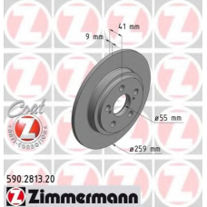 590.2813.20 ZIMMERMANN Тормозной диск