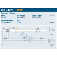 74225 FAE Свеча накаливания