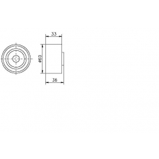 TKR 9080 TIMKEN Паразитный / ведущий ролик, зубчатый ремень