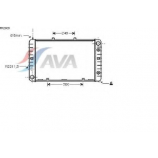 PR2009 AVA Радиатор, охлаждение двигателя
