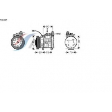 TOK387 AVA Компрессор, кондиционер
