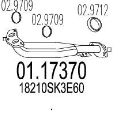 01.17370 MTS Труба выхлопного газа