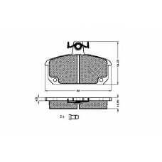 30118 SPIDAN Комплект тормозных колодок, дисковый тормоз