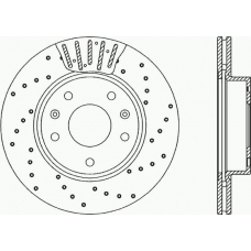 BDRS1968.25 OPEN PARTS Тормозной диск