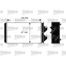 812303 VALEO Теплообменник, отопление салона