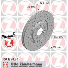 100.1240.70 ZIMMERMANN Тормозной диск