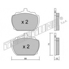 694.0 TRUSTING Комплект тормозных колодок, дисковый тормоз