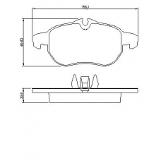 0 986 494 044 BOSCH Комплект тормозных колодок, дисковый тормоз