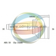 12-040849 ODM-MULTIPARTS Шарнирный комплект, приводной вал